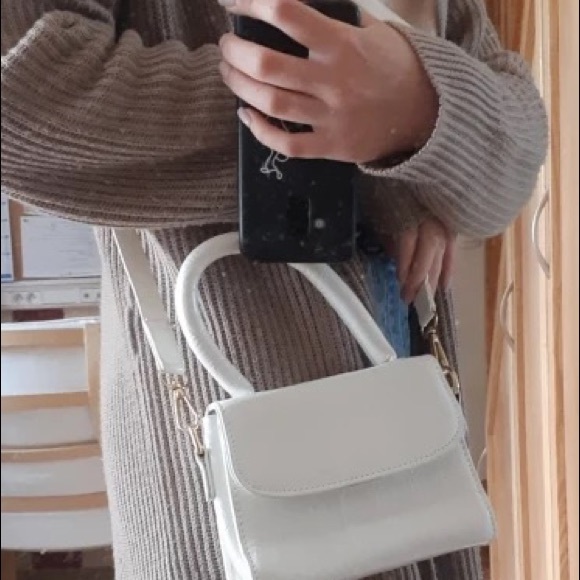 Mini Purse Faux Leather Crossbody Bag Croc Satchel - Picture 8 of 8